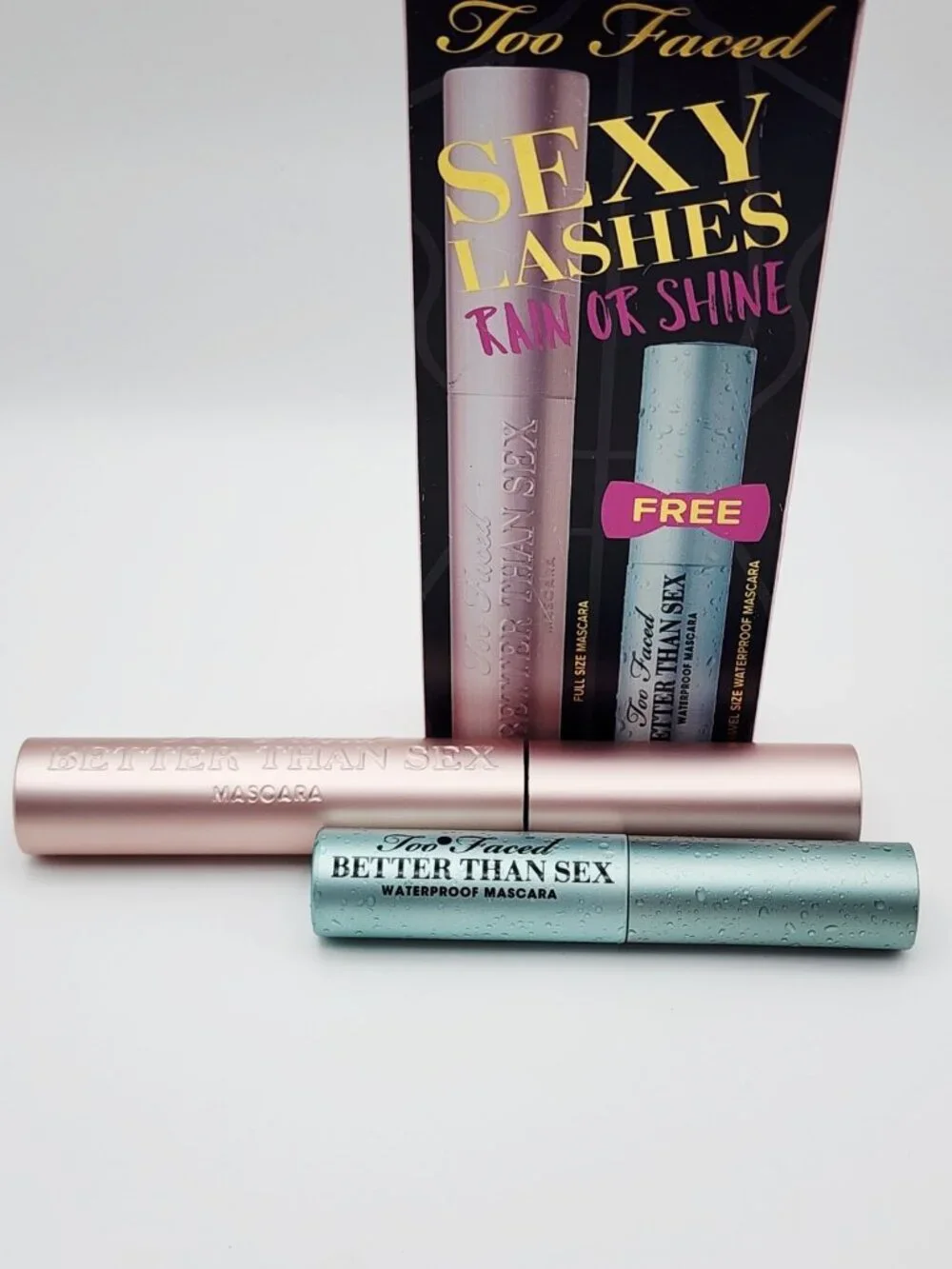 Too Faced Better Than Sex Mascara Duo Set Sexy Lashes Rain Or Shine Black